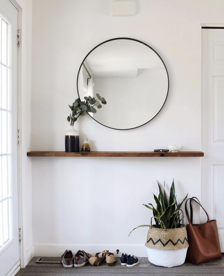 floating entryway shelf