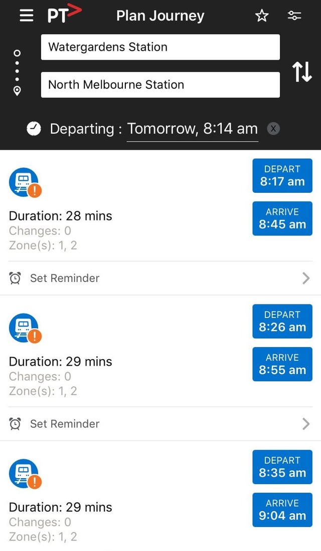 ptv journey planner