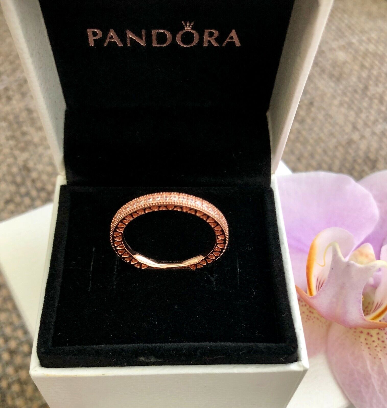 pandora ring rose gold