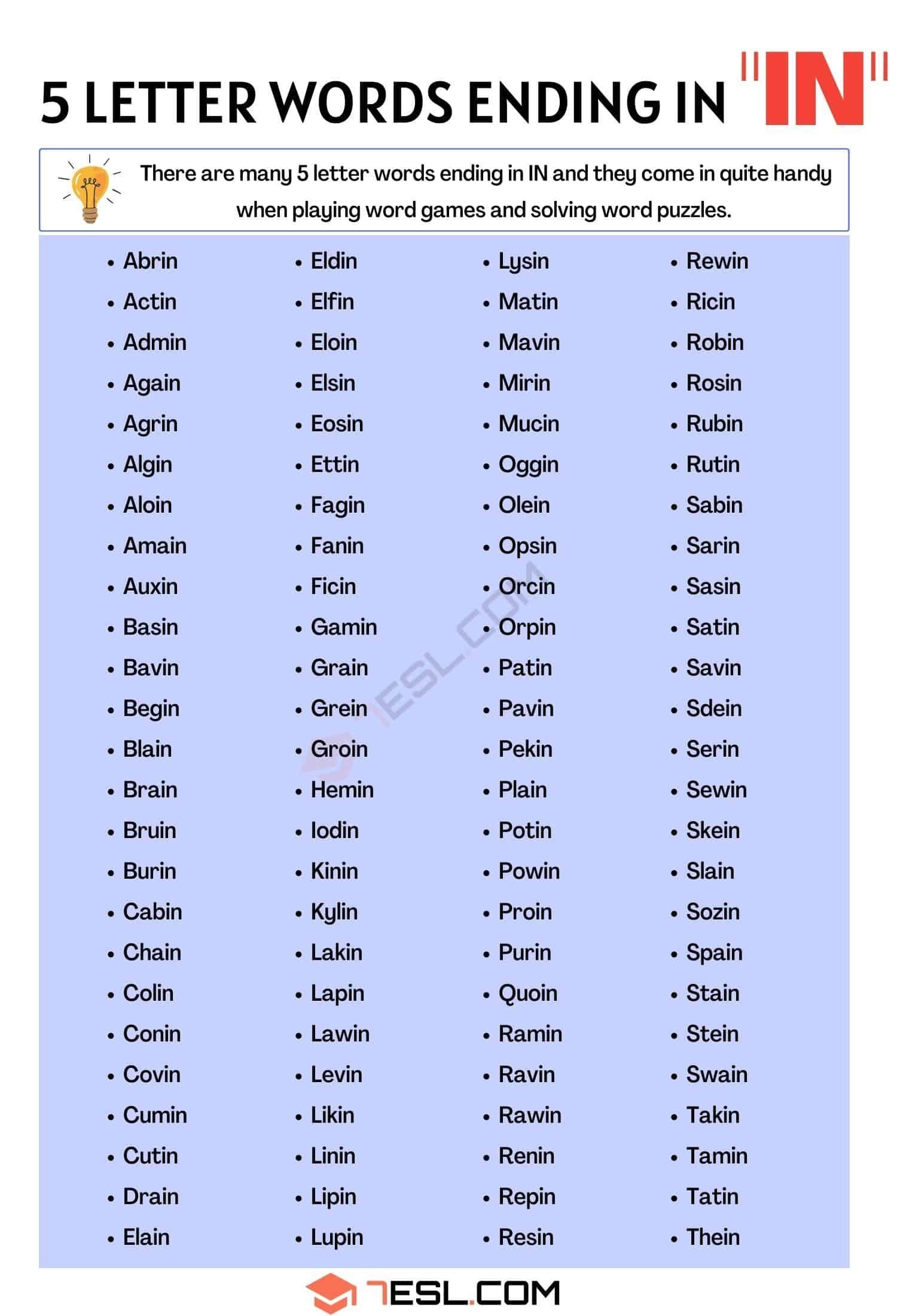 5 letter words ending ano