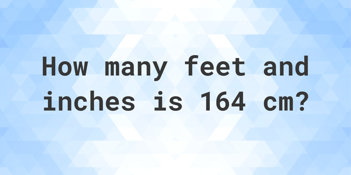 164 cm in feet