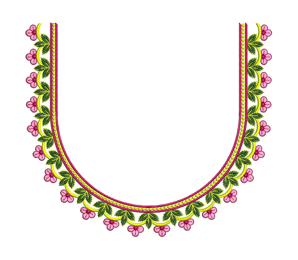 embroidery blouse neck designs