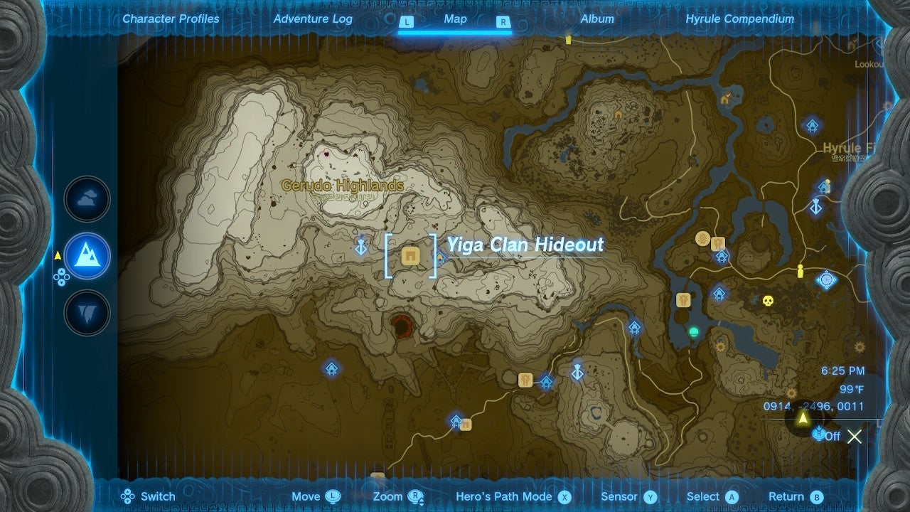 botw yiga clan hideout