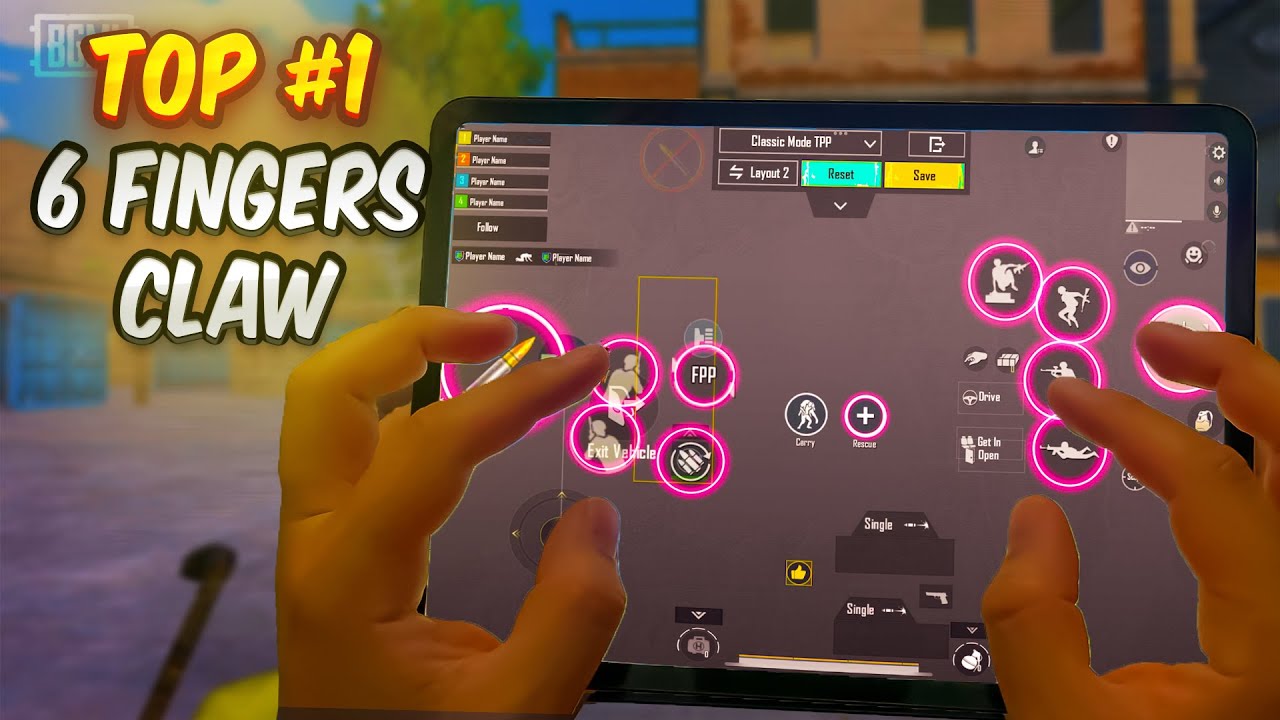 6 finger claw pubg mobile