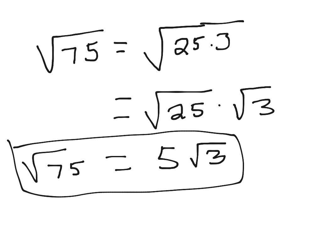 square root of 75