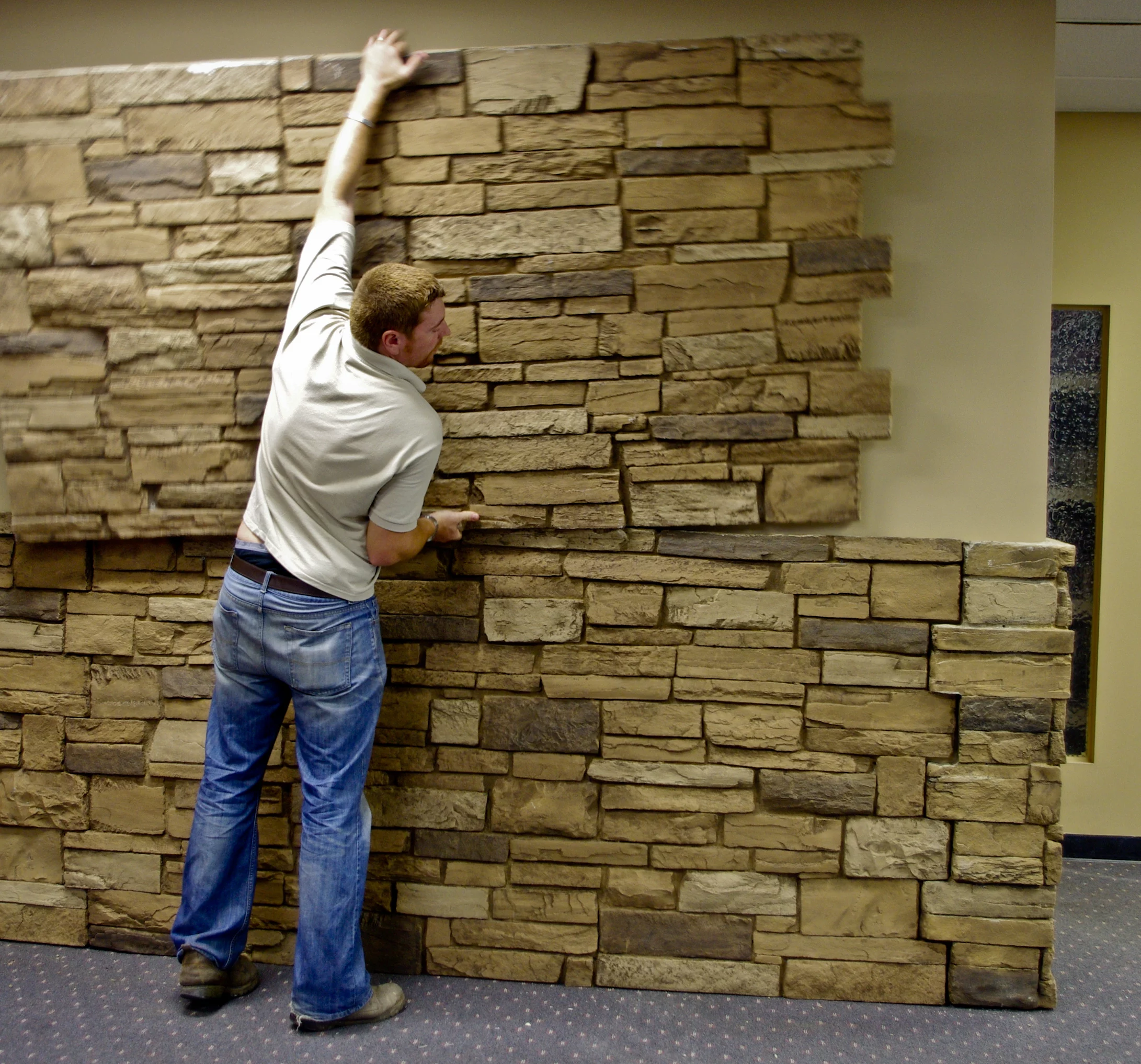 faux stone wall panels interior