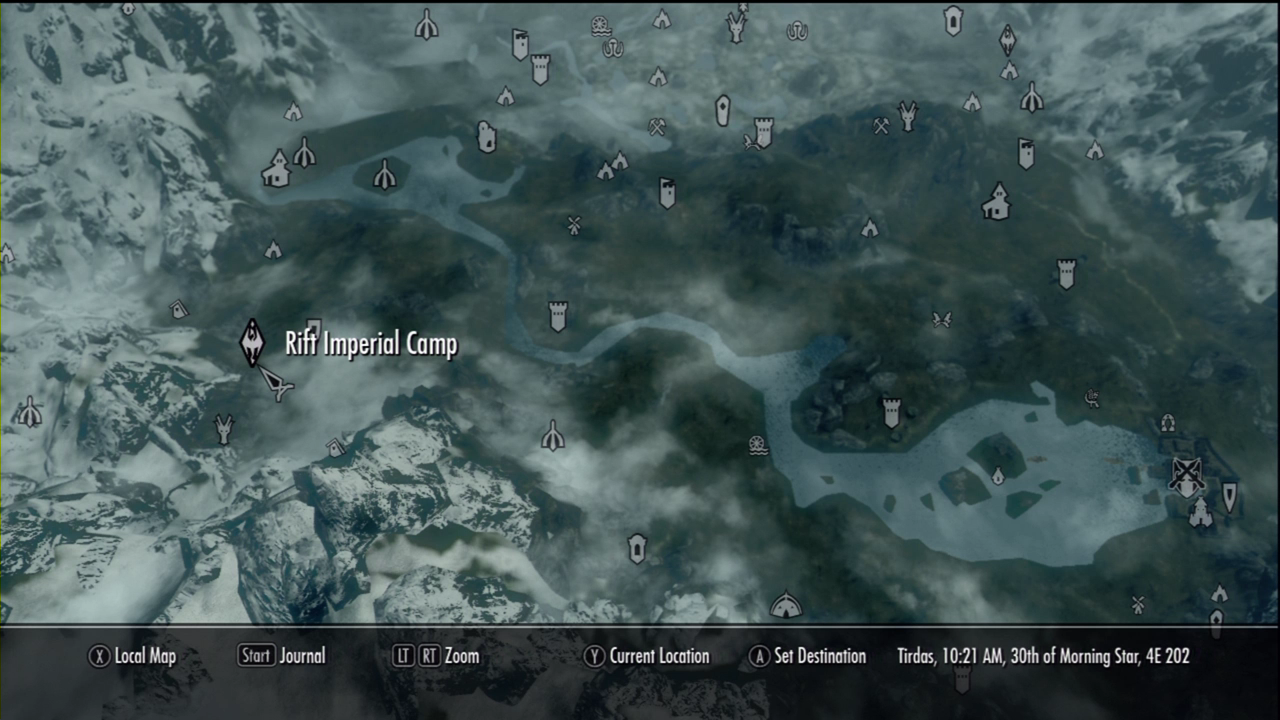 skyrim map the rift