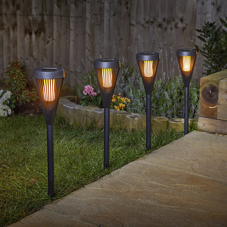 b&q solar lights garden