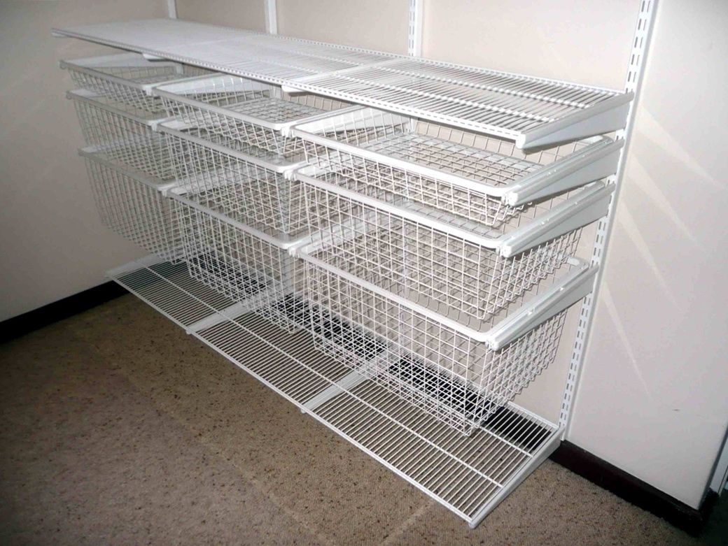 wire rack closet shelving