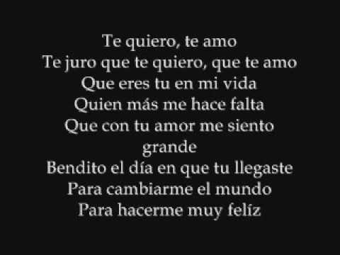 te quiero te amo letra