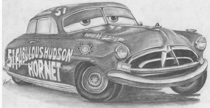 hudson hornet dibujo