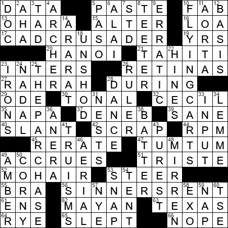 ankara native crossword clue