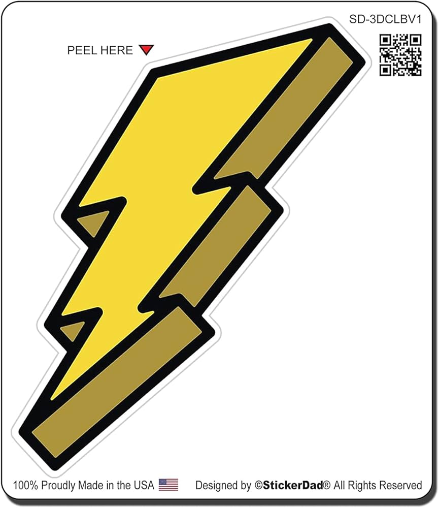 cartoon lightning bolt