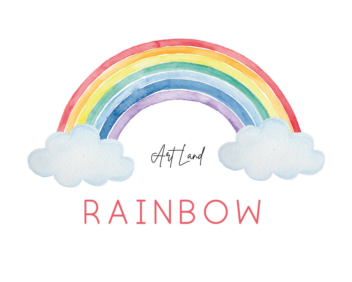 watercolor rainbow clipart