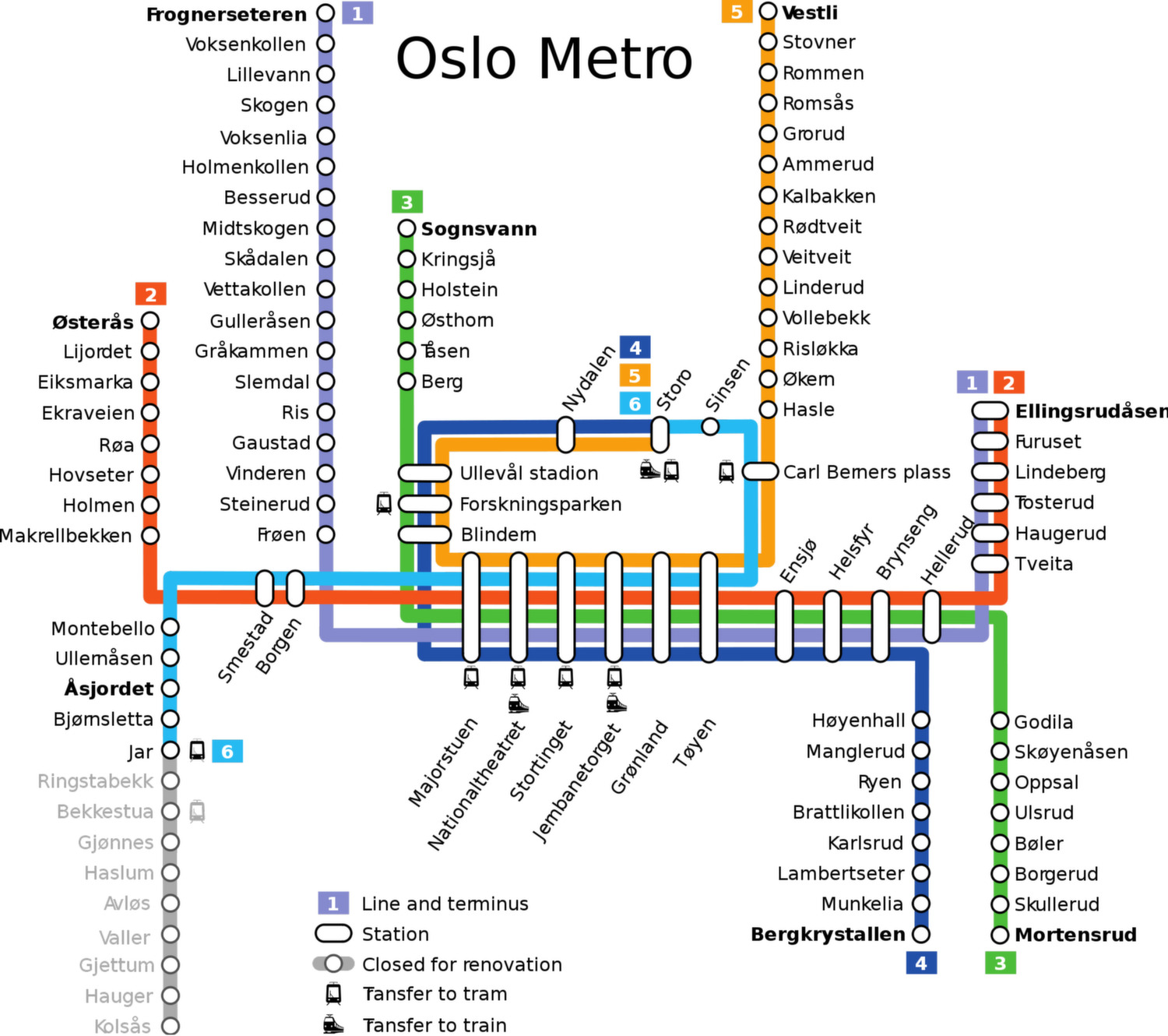 oslo metro map pdf