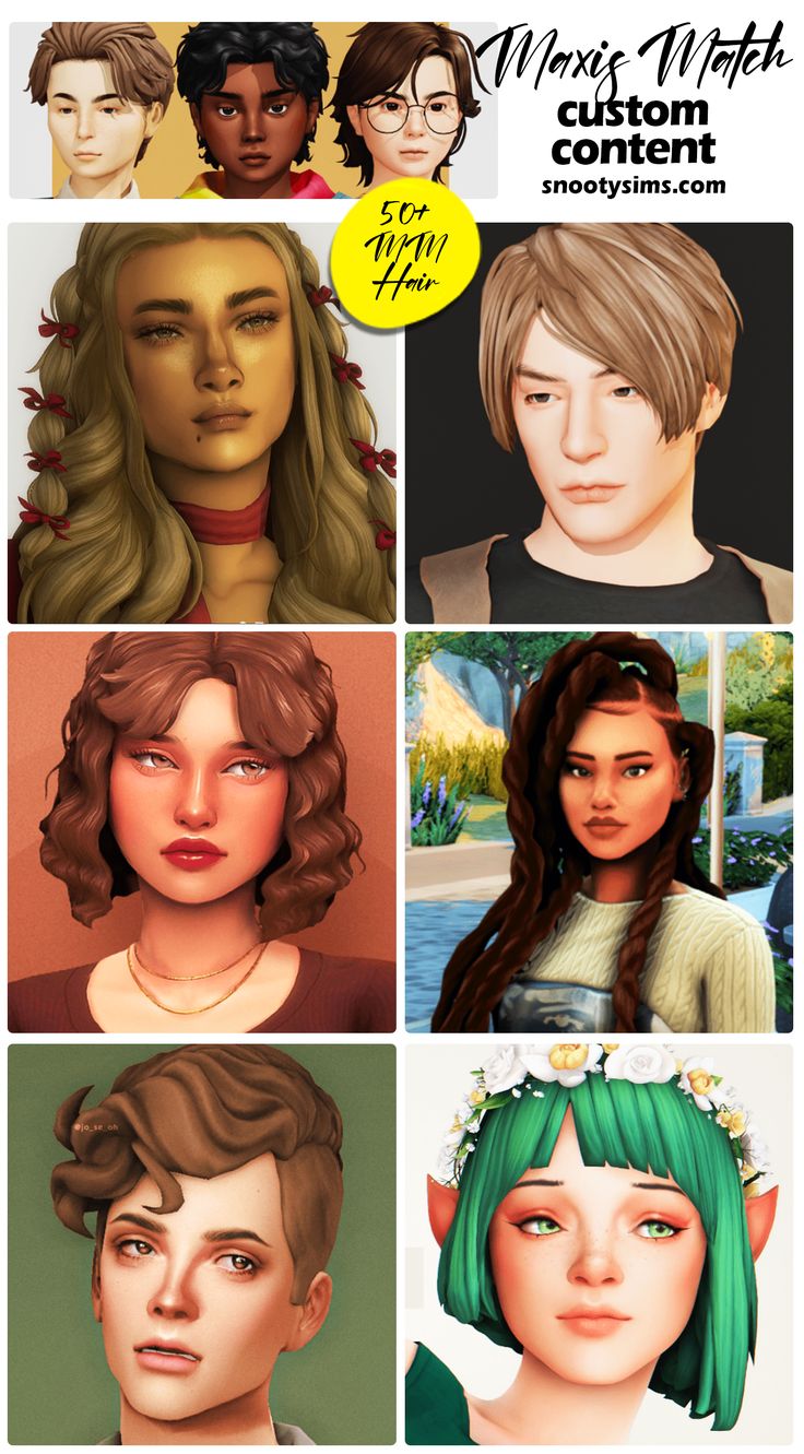 sims 4 hair maxis match