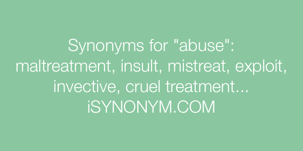 synonym for abusive