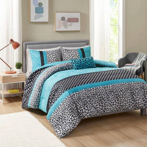 teal bed comforter