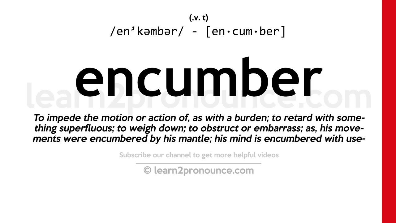 define encumber