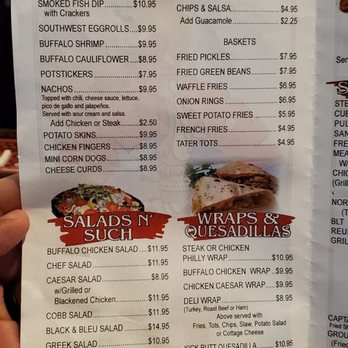 nortons eastside sports bar menu