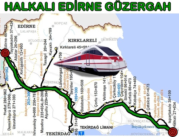 edirne halkalı tren bileti