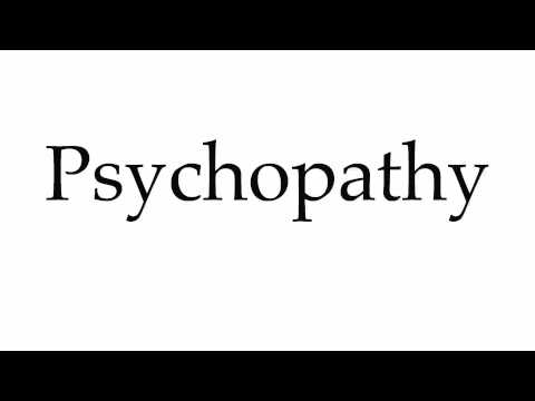 psychopathy pronunciation