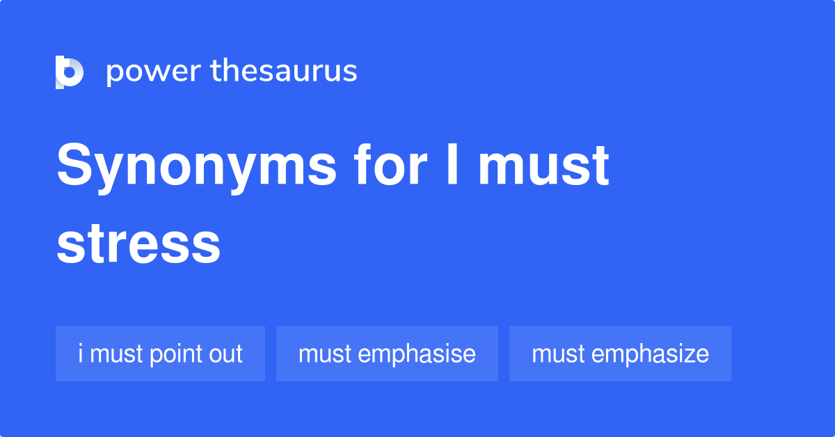 must synonym