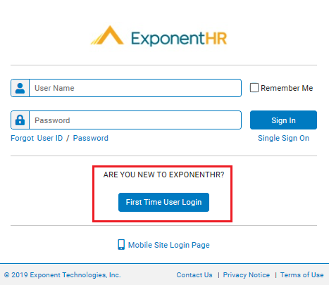 exponenthr login