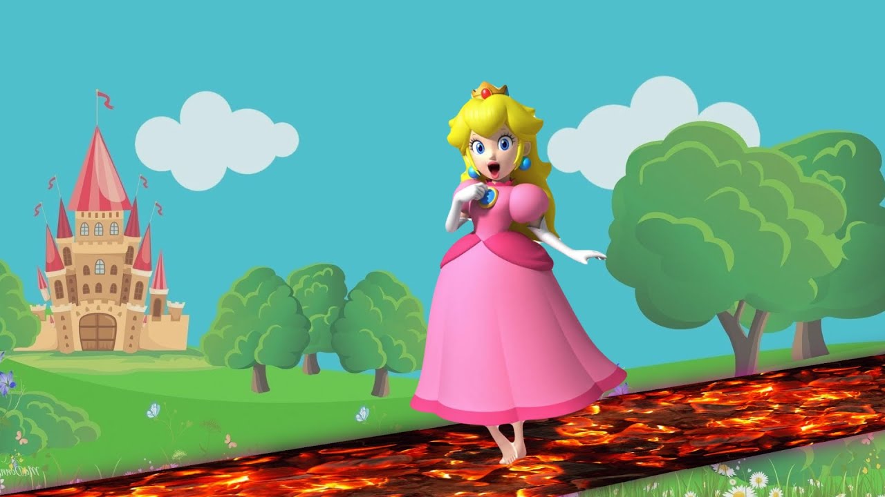 princess peach barefoot