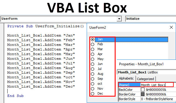 listbox vba