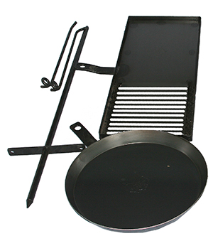 swing away campfire cooking stand