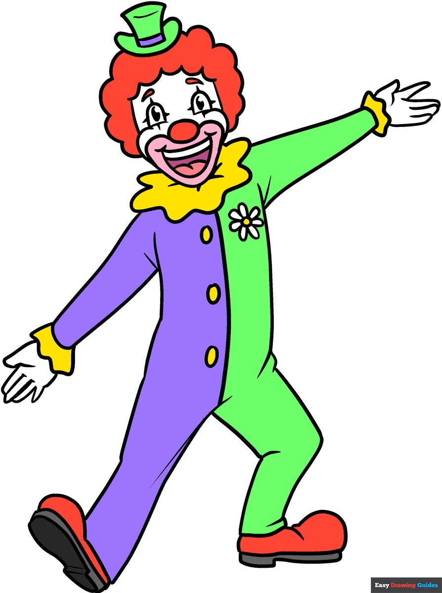 drawing of a clown