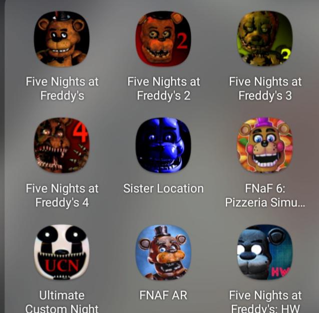 what are the fnaf games in chronological order