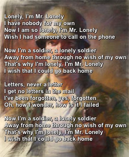 lonely mr lonely lyrics