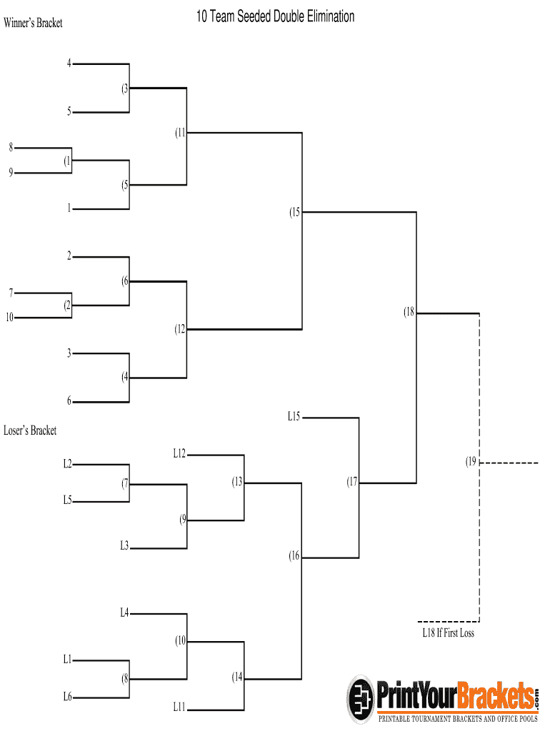 double elimination tournament 10 teams