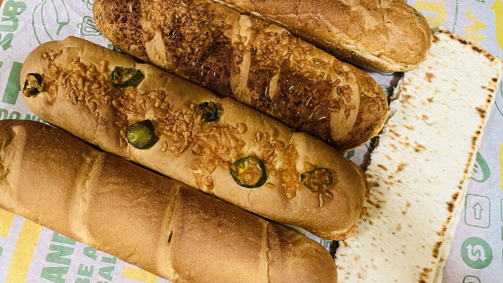 healthiest bread from subway