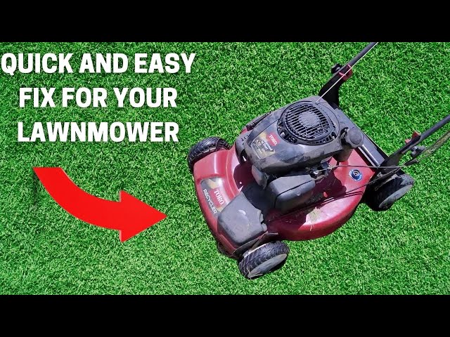 toro lawn mower starts then dies