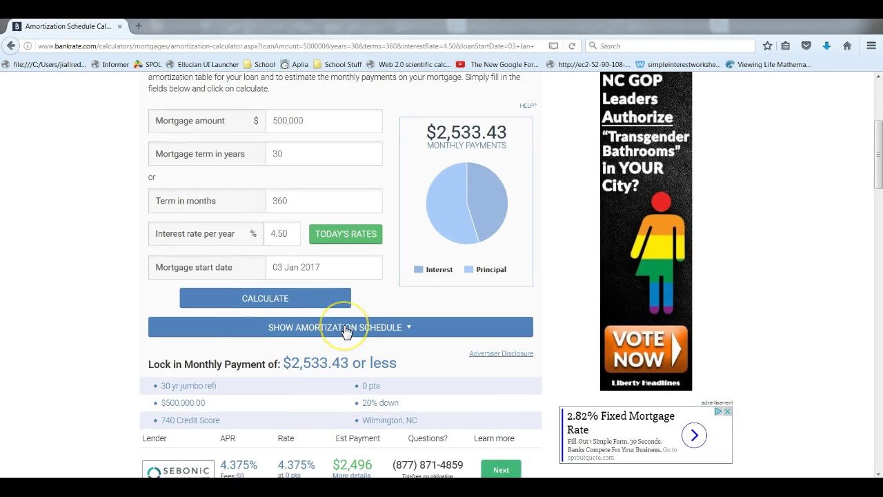 bankrate mortgage loan calculator