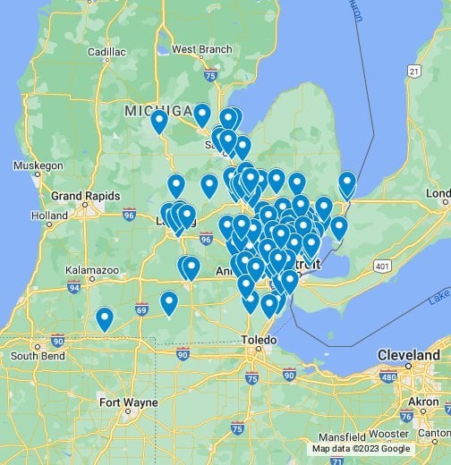 kroger locations in michigan map