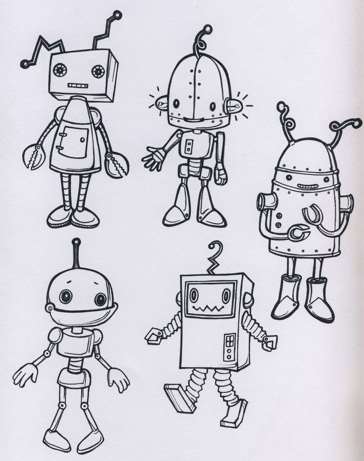 robot drawing ideas