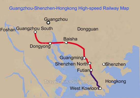 train schedule from hong kong to guangzhou