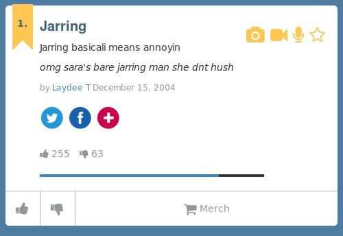 definition jarring