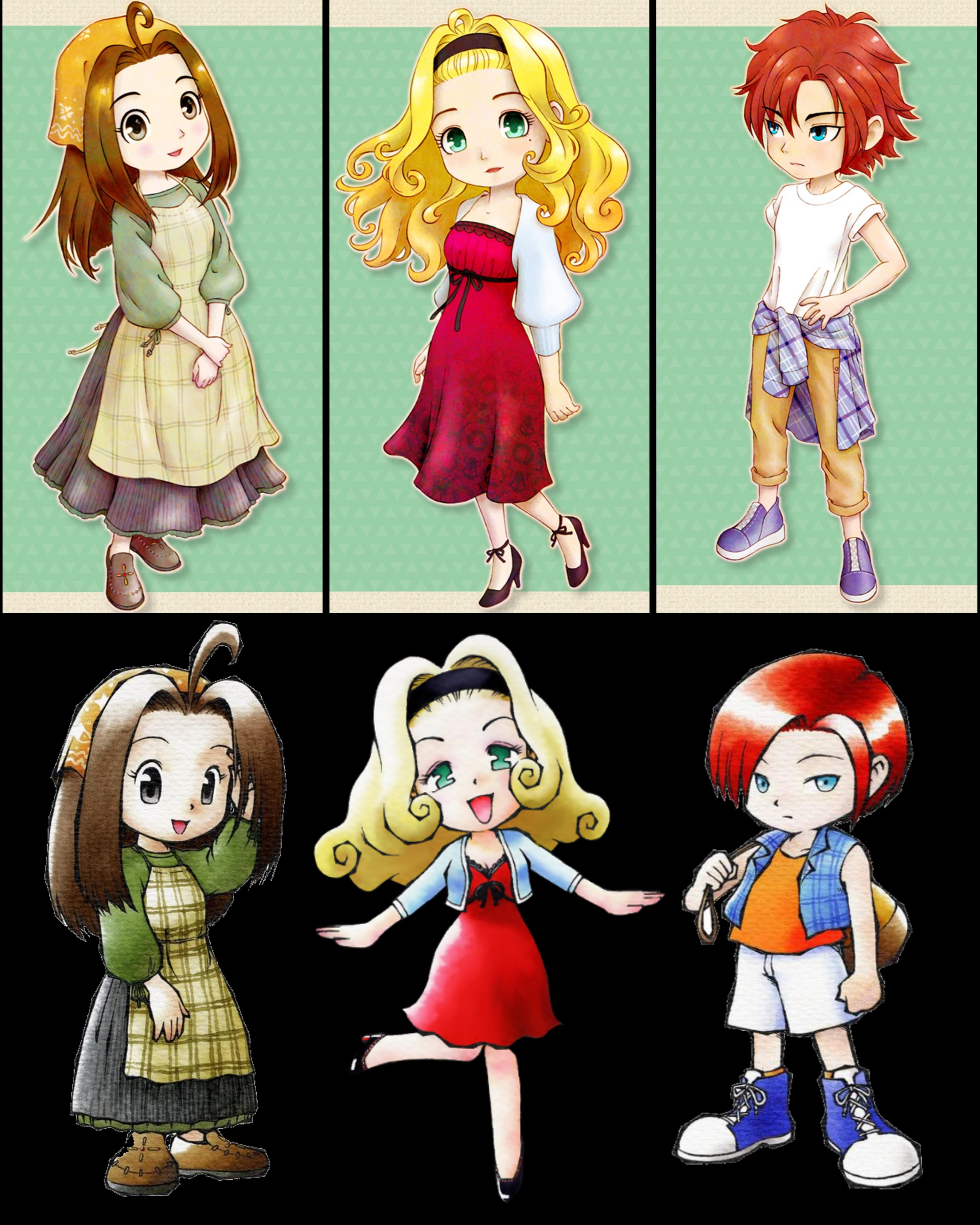 harvest moon a wonderful life characters