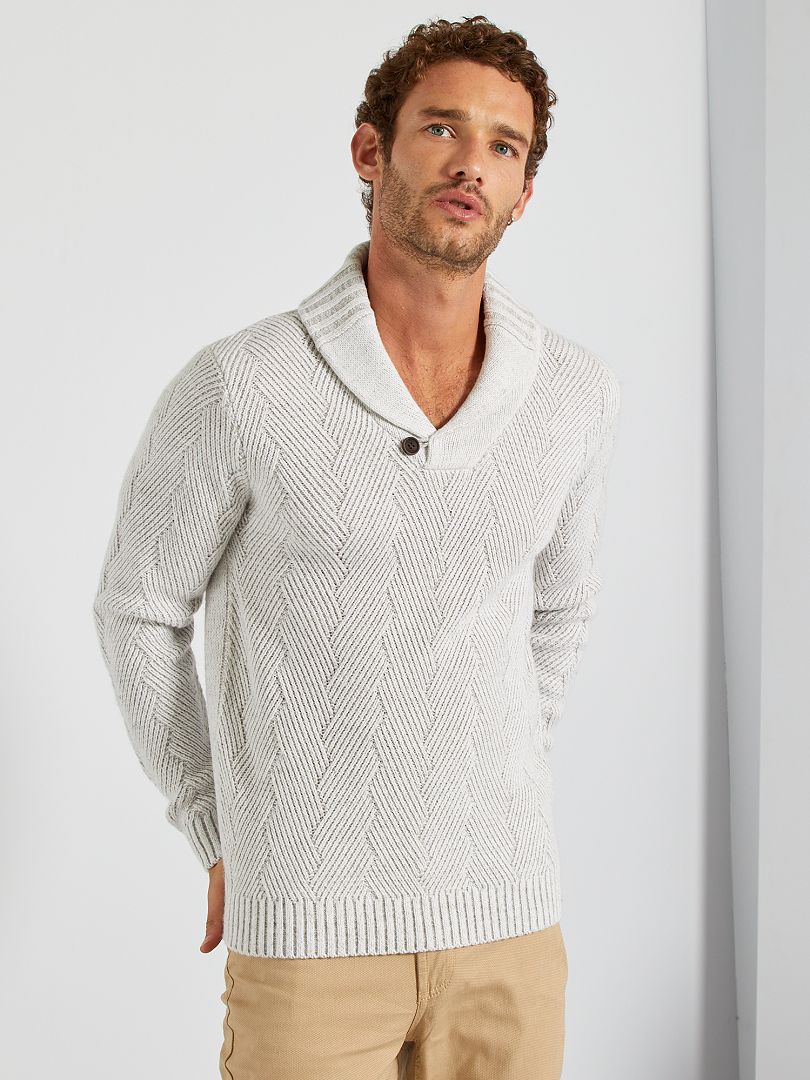 pull col chale pour homme