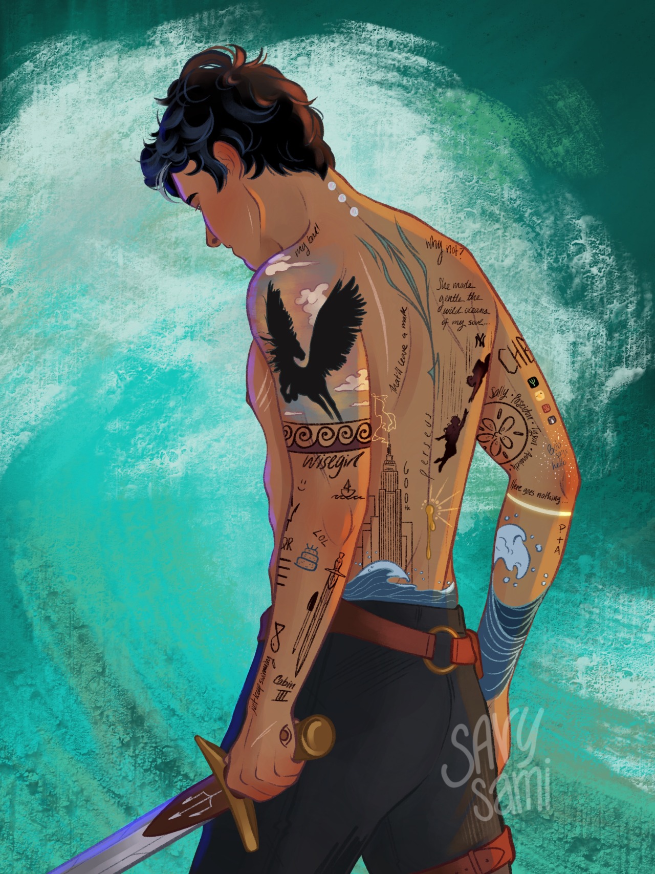 percy jackson tattoo