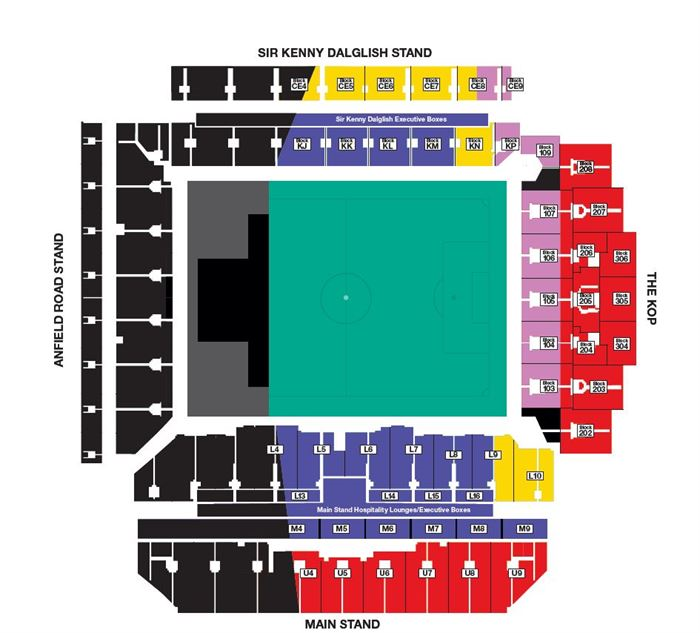 anfield stadium seating plan concert