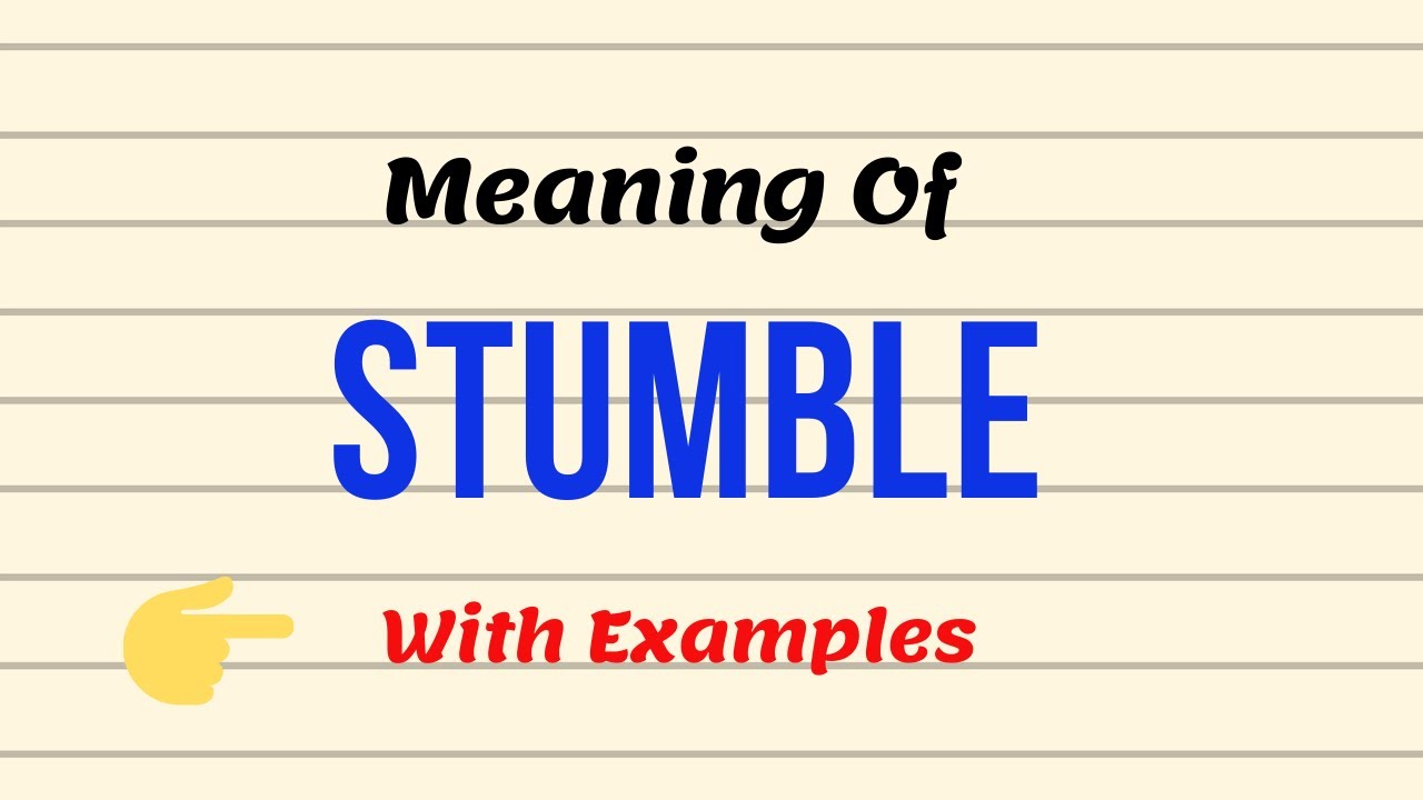 stumble meaning in urdu