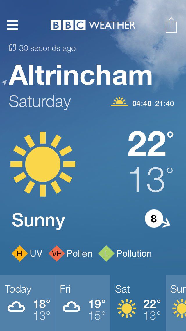 bbc weather altrincham