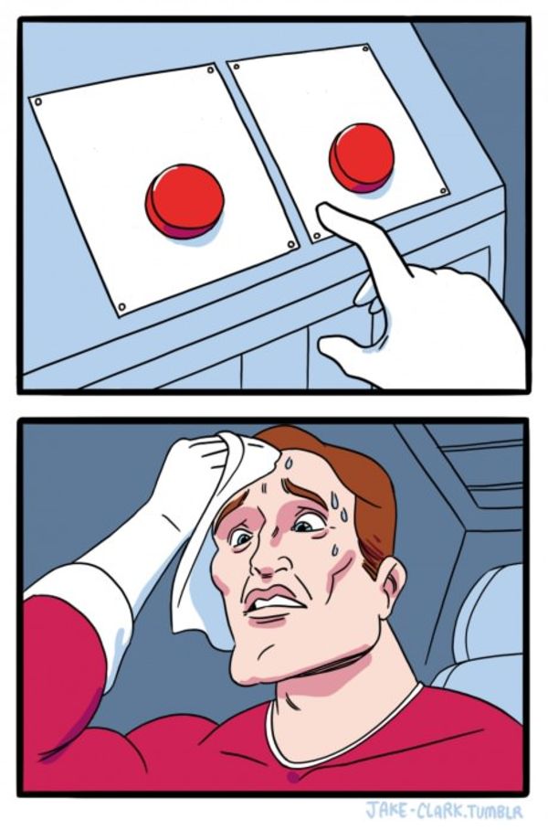 two buttons meme