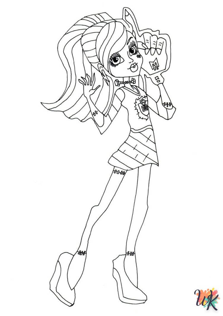 dibujos de monster high para colorear